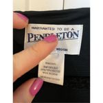 Pendleton  black vintage silk long sleeve top
M Photo 5