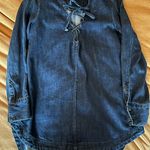 Madewell Free People Lace-Up Denim Dress Photo 0