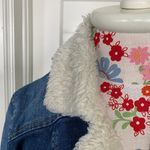 Mossimo Supply Co Fur Lined Moto Denim Jacket Photo 2