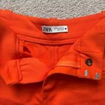 ZARA Orange Dress Shorts Photo 2