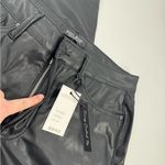 Judy Blue  Faux Leather Tummy Control High Rise Straight Pants Black Size 14W NWT Photo 2