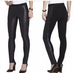 BCBGMAXAZRIA  Wilcox Black Faux Leather Cargo Paneled Leggings Size‎ S Photo 1