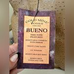 Bueno Gold Mina tan ostrich-pattern vegan leather tote bag. Photo 3