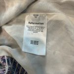 Reformation NWT Novema Top Size 12 Purple Floral Ruffled Tie Straps Sweetheart Photo 7