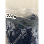 LINK Women Cropped Cardigan Top S Blue Knit Crochet Open Front Boho Cottagecore Photo 6