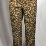 Zuliana Animal Print Mesh Pants Size M/L Made In USA New With Tags Brown Photo 0
