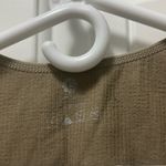 Beige Vneck Halter Crop Top Tan Size L Photo 2