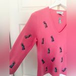 Vintage Alexandra Bartlett Petite Coral Pink Embroidered Sweater Dresses Large P Size undefined Photo 2