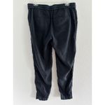 Loft  Pants Womens Small Black Linen Pull On  Beachy‎ Coastal Career Travel Photo 1