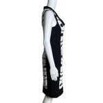 Joseph Ribkoff ‎ Dress Womens 8 Black White Panel Sheath Polka Dot Sleeveless Fun Photo 1