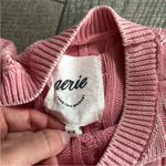 Aerie  Size Medium Pink Cable Knit Cropped Sweater. Photo 3