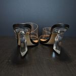 Halston Heritage Zaza Sandal Clear Jelly Heel Plastic Womens 8.5 Clubewear Party Photo 3