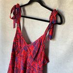 Alexis x Target Red Floral Midi Dress size 2X Handkerchief Hemline Photo 5