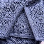 Lilly Pulitzer Navy Blue Eyelet Open Knit Tunic Sweater Womens Size XS Photo 4