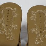 Truflex Kona Leather Tan High Heel Clogs Mules Boho Platform Shoes Size 7B Photo 5