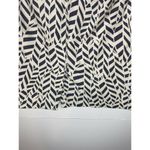 Loft Ann Taylor  Petite 0P Ivory Gray Geometric Pattern Skirt Photo 4