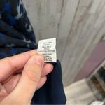 Ramy Brook Blue Allymay Sleeveless Mock Ruffle Leopard Top Blouse Silk Small Photo 6