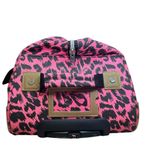 Victoria's Secret  Love Pink Leopard Rolling Duffle Bag Suitcase Y2K Travel Bag Photo 7