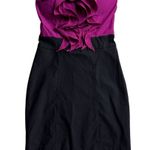 Body Central Pink Ruffled Strapless Sheath Dress Photo 0