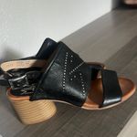 Miz Mooz Bohemian black studded leather block heel open toe sandals 38/8 Photo 7