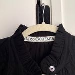 Alix of Bohemia Annabel Ebony Eyelet Shirt Black Long Sleeve Button Up Photo 2