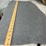 Lucy Paris NWT  M grey knit high slit Charcoal Pencil Skirt pullon gray Photo 4