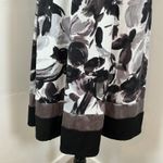 Ruby Rox Black & Gray Floral Sleeveless Dress - Empire Waist A Line Fit Flare Party Photo 6