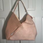 Ulta Pink Faux Suede Hobo Bag with Slouchy Shape and Soft Finish Photo 1