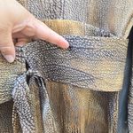 Worth Gold and Brown Sheath Dress with Dolman Sleeves 100 % Silk Size 4 Photo 6