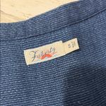 Faherty  Isha  Linen Indigo Blue Mini Dress Photo 5