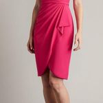 Tadashi Shoji BOS24374M - Pleated Detail Off-Shoulder Cocktail Dress Sz S Photo 2