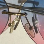 Rimless Heart Shape Sunglasses Multiple Photo 1