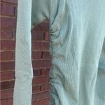 LIONESS  Military Minds Long Sleeve Bodycon Ruched Side Mini Dress Sage Green XXL Photo 2