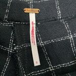 Free People Ginger black and white windowpane ruffle shorts size 8 Photo 4