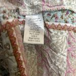 Umgee Top Womens Medium Multicolor Patchwork Boho Print Blouse Ladies Photo 7