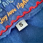 Johnny Was  Embroidered Dress Blue Sz S Photo 10