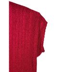 VTG Lana Lee Canada Red Crinkled Texture Cap Sleeve Baby Doll Tee M NWT Size M Photo 3