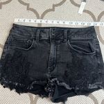 American Eagle Outfitters super stretch hi-rise shortie appliqué jean shorts Photo 11