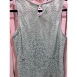 Iz Byer  Mint Green Lace Tank Top Keyhole Back Size L Photo 4