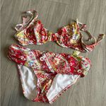 Gianni Bini  Red Floral Bikini Photo 0