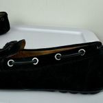 Vionic  Womens Virginia Moccasin Shoes Sz 8 Black Leather Nubuck Comfort Shoe Photo 15