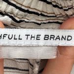 Anthropologie  Faithful The Brand Striped Wide-Leg cropped Pants size M side slit Photo 5