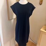 Theory  Onine Oxford Knit Day Dress in Navy size‎ 10 Photo 2