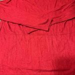 Gibson Womens Petite Medium Red Long Sleeve V Neck Hi Photo 6