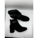 Paul Green  Sydney Buckle Bootie In Black Suede Combo AU6.5 Photo 9