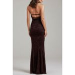 House Of CB Adrielle Jersey Burnout Maxi Skirt, Cocoa, L+ Photo 3