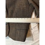 Karen Scott Houndstooth Brown Skirt Suit 12 VTG Wool Workwear Dark Academia Chic Photo 6