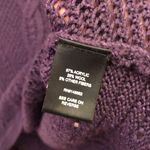 Torrid Lurex Pointelle Tunic Sweater Wool Blend Metallic Purple 0 Photo 5