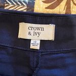 Crown & Ivy  Navy Blue Skort with White scalloped Trim women’s size 12 Photo 5