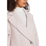 Topshop NWT Carly Long Coat Notched Lapel Patch Pockets in Light Pink Photo 86